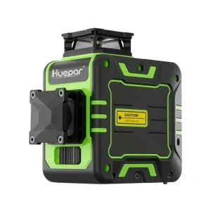 Nivela laser R03CG, Huepar, 12 Linii, 360, Negru/Verde